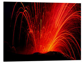 Magnettafel Vulkanausbruch