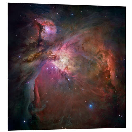 Foam board print Orion nebula (M42 and M43)