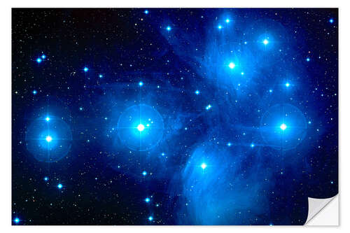 Sisustustarra Pleiades star cluster (M45)