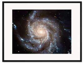 Gerahmter Kunstdruck Spiralgalaxie M101