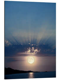 Aluminium print Full moon rising