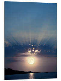 Gallery print Full moon rising