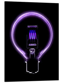 Gallery print Incandescent light bulb filament