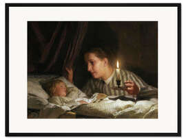 Gerahmter Kunstdruck Junge Mutter