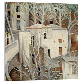 Magnettafel Weisse Bäume