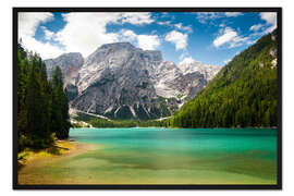 Gerahmter Kunstdruck Pragser Wildsee Lago di Braies