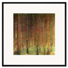 Gerahmter Kunstdruck Tannenwald II