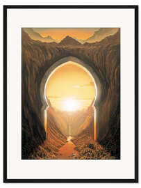 Gerahmter Kunstdruck Golden Evening