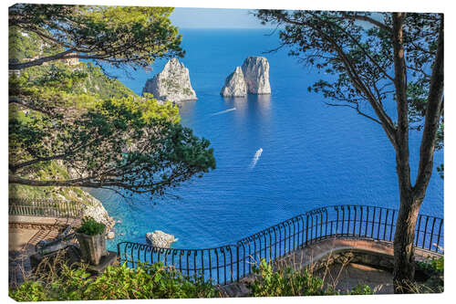 Lerretsbilde Faraglioni rocks at Capri (Italy)