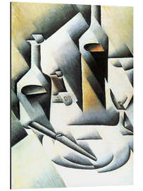 Magnettafel Stillleben mit Flaschen und Messer