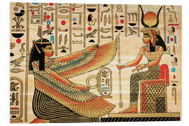 Foam board print Papyrus with Egyptian characters