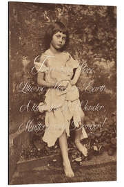 Cuadro de aluminio Alice Liddell (Alice in Wonderland)