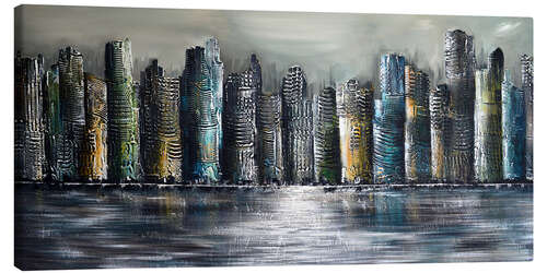 Canvas print Skylines at night II