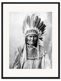 Gerahmter Kunstdruck Häuptling Geronimo
