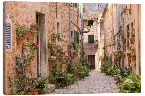 Obraz na płótnie Lane in Valldemossa, Mallorca (Spain)