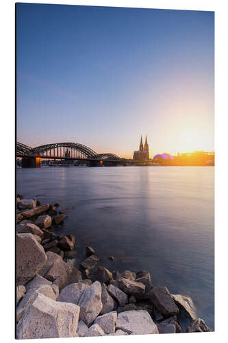 Aluminiumsbilde Cologne on the Rhine-shore