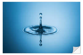 Selvklebende plakat water drop