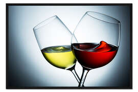 Gerahmter Kunstdruck Weinsorten