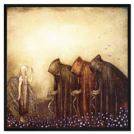 Gerahmter Kunstdruck Die Geschichte von Skutt, die Moose und die kleine Prinzessin Tuvstarr