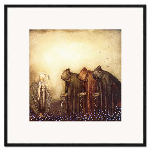 Plakat artystyczny premium w ramie The story of Skutt the Moose and little Princess Tuvstarr