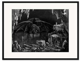 Gerahmter Kunstdruck Dantes Inferno - Gustave Doré