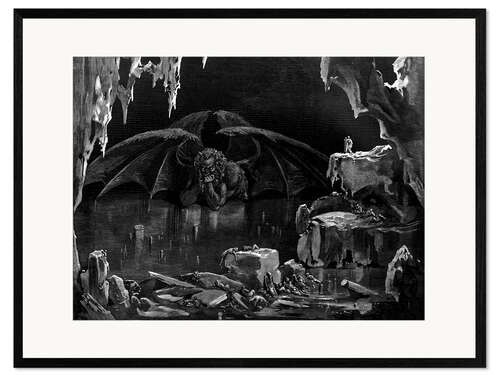 Impresión de arte enmarcada El infierno de Dante