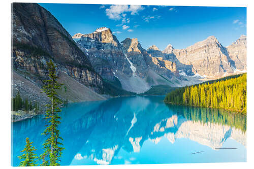 Akrylbilde Moraine Lake in the Rocky Mountains - Canada