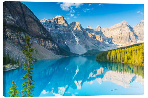 Leinwandbild Moraine Lake in den Rocky Mountains - Kanada