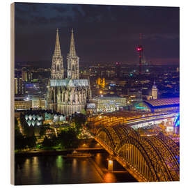 Wood print  Cologne Cathedral - rclassen