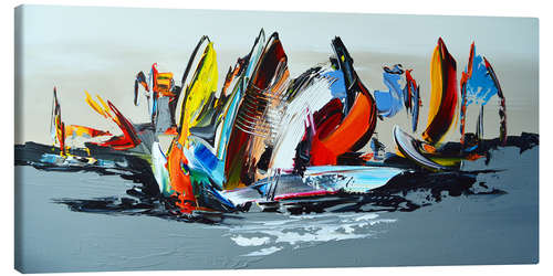 Canvas print Sailing, abstract III