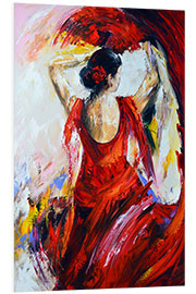 Foam board print Flamenco female dancer III