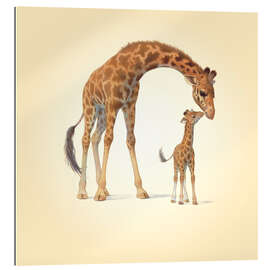 Gallery Print Giraffe und Kälbchen