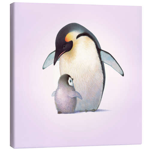 Quadro em tela Penguin & Chick