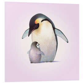 Foam board print Penguin &amp; Chick