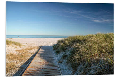 Tableau en aluminium Beach at Dueodde on the island of Bornholm (Denmark)