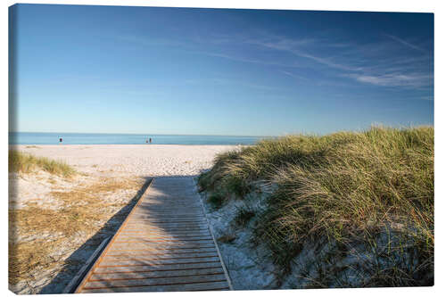 Leinwandbild Strand bei Dueodde auf der Insel Bornholm, Dänemark