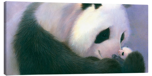 Canvas print Panda & Newborn