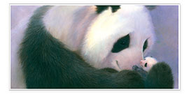 Tableau Panda et son nouveau-né - John Butler