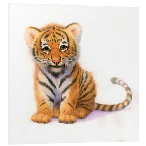 Foam board print Cute Tiger Cub