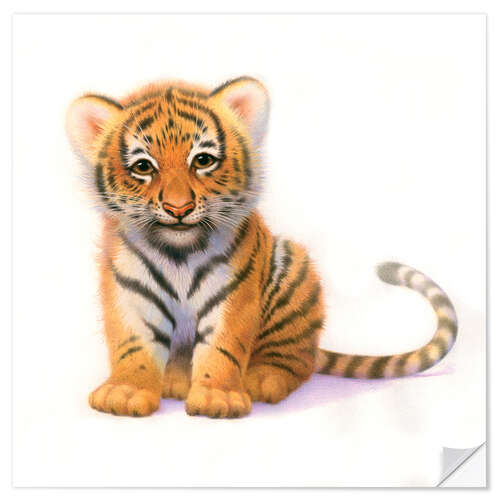 Wall sticker Cute Tiger Cub