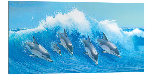 Gallery print Leaping Dolphins