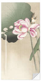 Självhäftande poster Lotus Flower and Finch