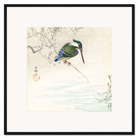Framed art print The Kingfisher - Ohara Koson