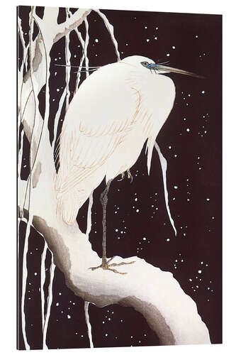 Gallery Print Reiher im Schnee