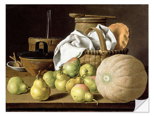Sisustustarra Still Life with Melon and Pears