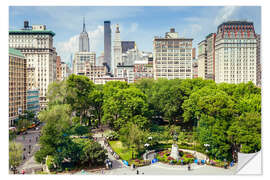 Vinilo para la pared Summer in New York City, Union Square