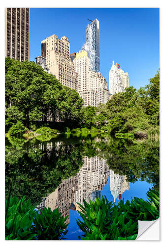 Vinilo para la pared New York City - Central Park South (The Pond)