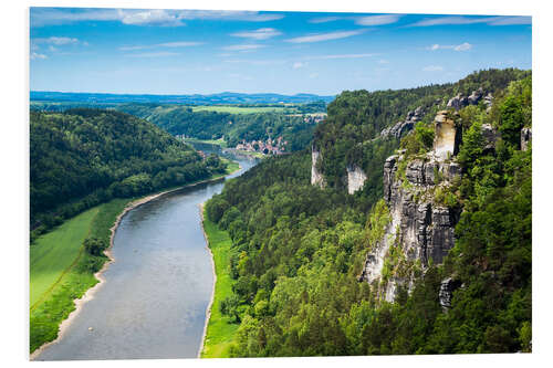 PVC print Bastei rocks in Saxon Switzerland close to Dresden