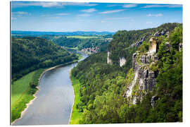 Gallery print Bastei rocks in Saxon Switzerland close to Dresden