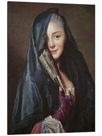 Magnettafel Dame mit Schleier